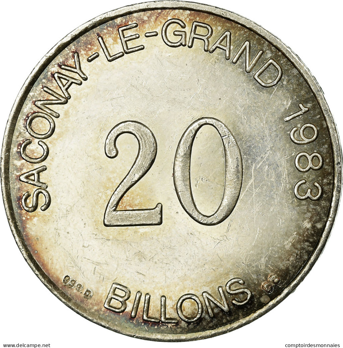 Suisse, 20 Billons, Saconay-le-Grand -, 1983, TTB, Argent - Autres & Non Classés