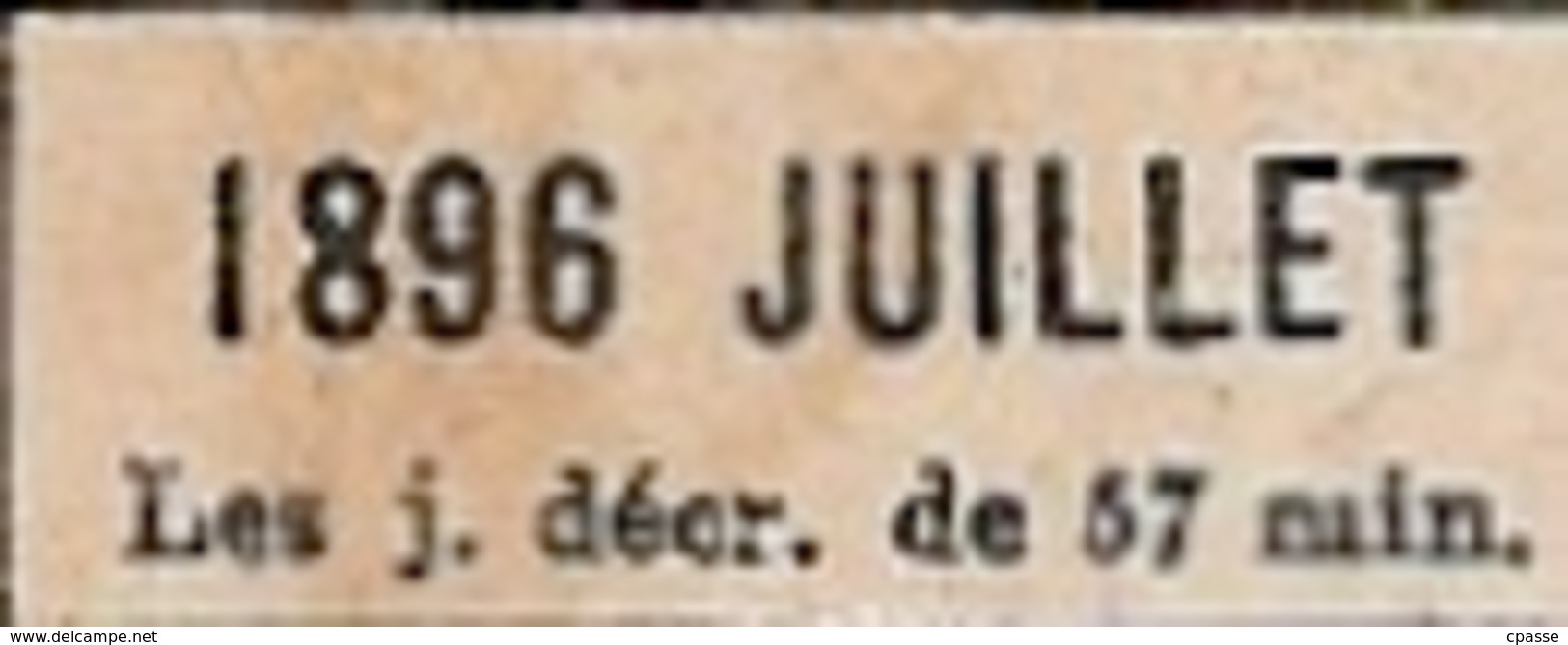 En L'état Petit Calendrier Publicitaire 1896 "BAZAR De L' HÔTEL-de-VILLE" Litho Minot * Pierrot Gendarme - Petit Format : ...-1900