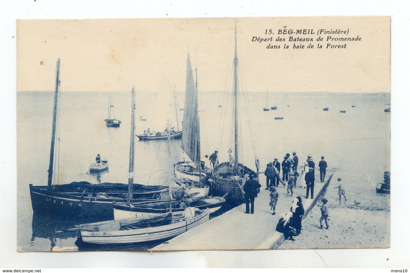 Beg Meil - Départ Des Bateaux De Promenade Dans La Baie De La Forest - Beg Meil