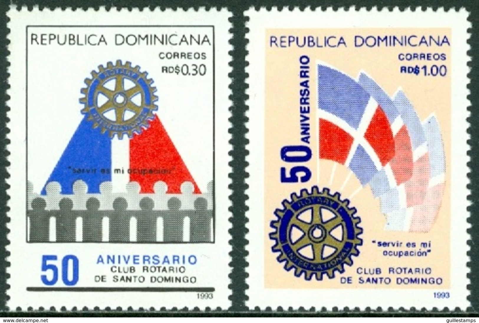 DOMINICAN REPUBLIC 1993 ROTARY CLUB INTERNATIONAL** (MNH) - Dominicaanse Republiek