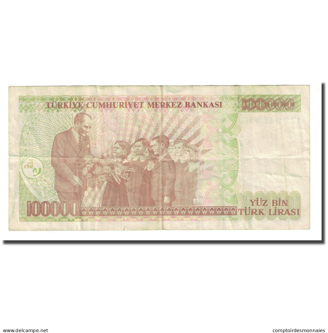 Billet, Turquie, 100,000 Lira, L.1970, KM:206, TB - Turquie