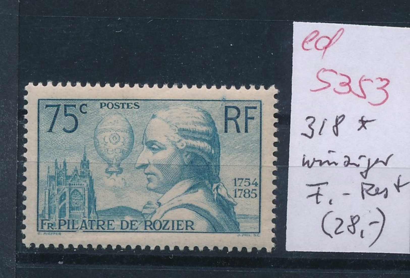 Frankreich Nr. 318   -  Siehe Schild    (ed5353   ) Siehe Scan - Neufs
