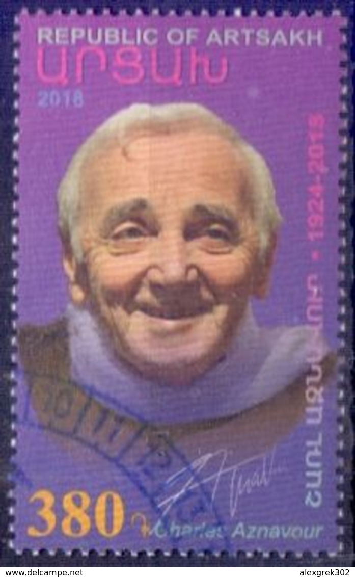 Used Armenia -Nagorno Karabakh Artsakh 2018, Charles Aznavour  1V. - Armenia