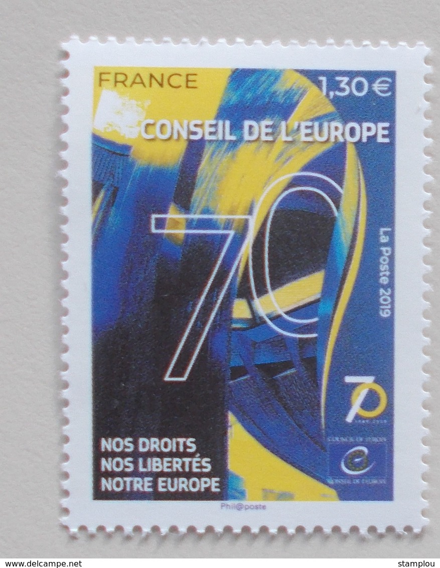 Frankrijk-France  2019 70th Anniversery Counsil Europe - Europese Gedachte