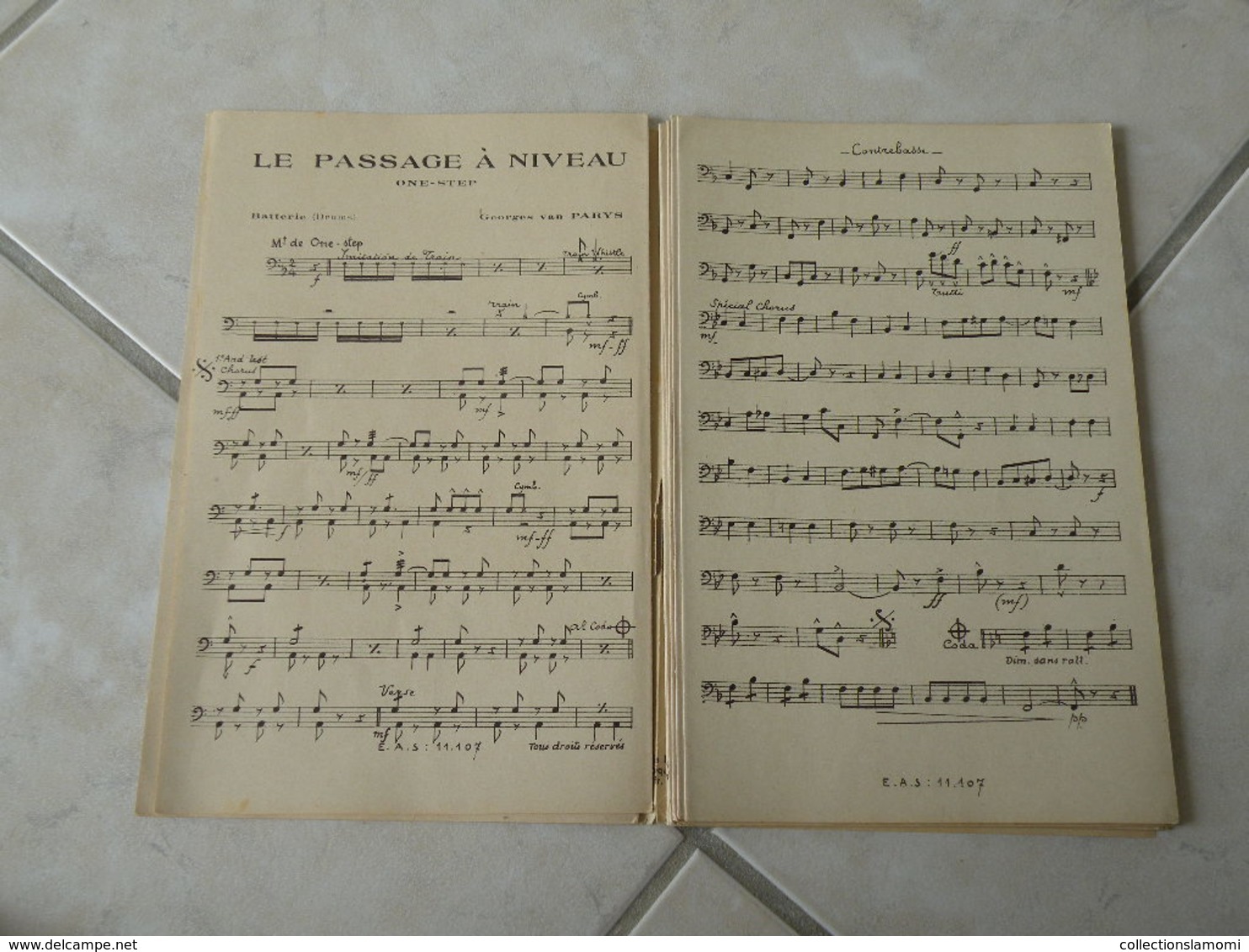 Le Passage à Niveau Du Fim Prends La Route(Paroles J. Boyer)(Musique G. Van Parys)Partition Pour Orchestre 1937 - Film Music