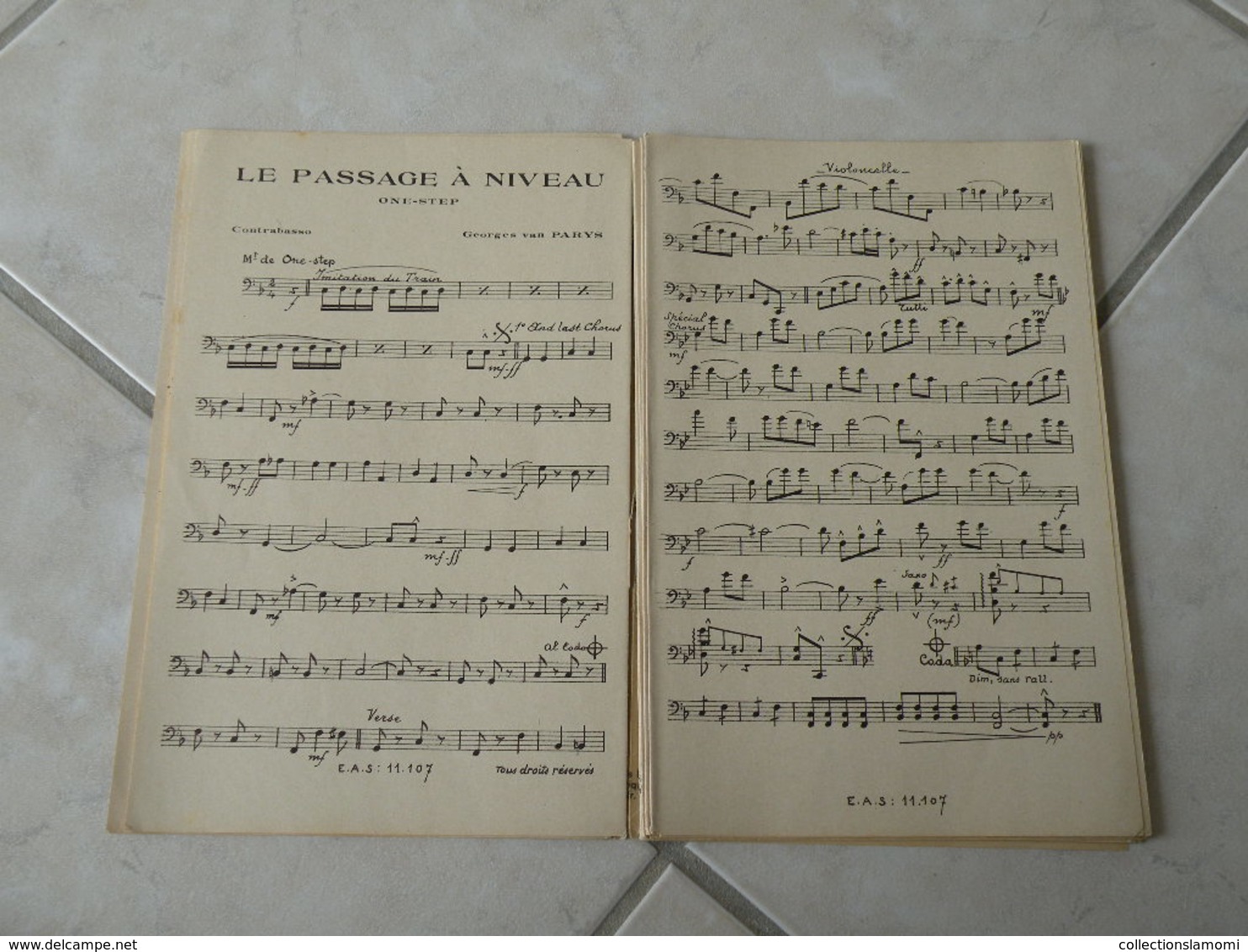 Le Passage à Niveau Du Fim Prends La Route(Paroles J. Boyer)(Musique G. Van Parys)Partition Pour Orchestre 1937 - Filmmusik