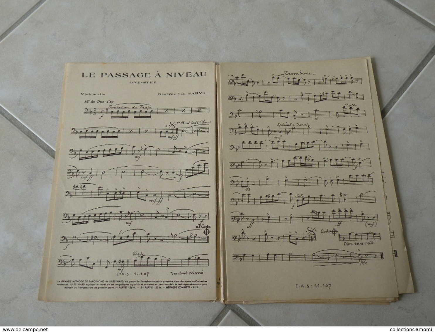 le passage à niveau du fim Prends la route(Paroles J. Boyer)(Musique G. Van Parys)Partition pour orchestre 1937