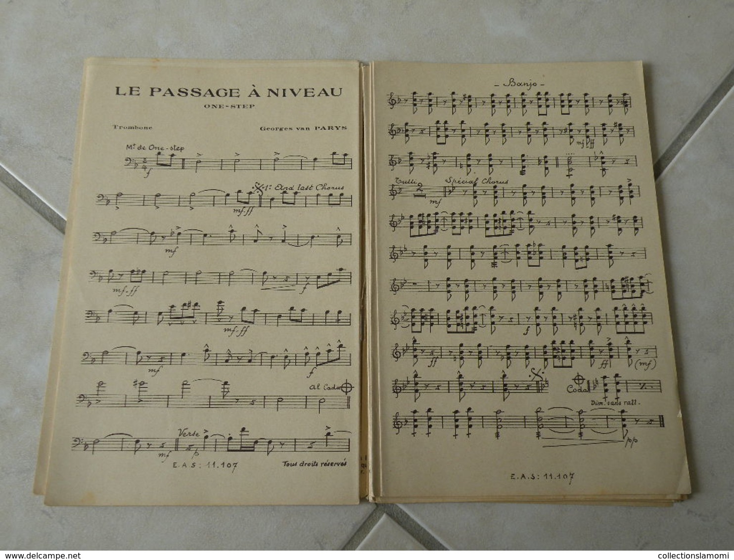 le passage à niveau du fim Prends la route(Paroles J. Boyer)(Musique G. Van Parys)Partition pour orchestre 1937