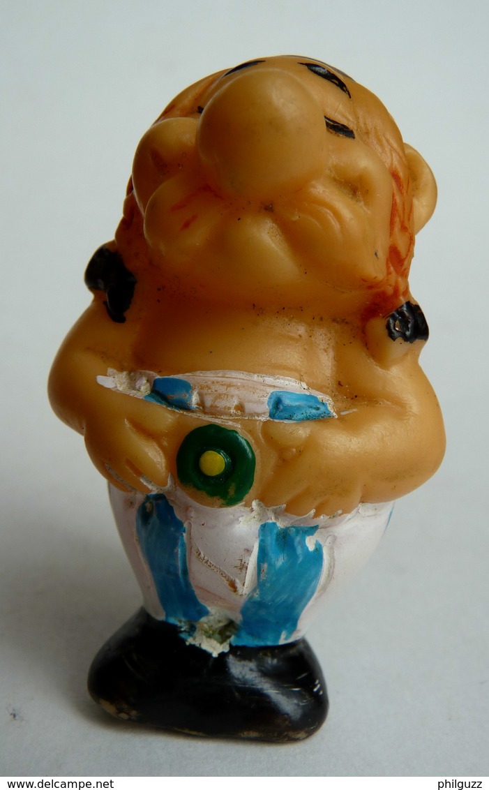 FIGURINE Asterix - OBELIX EMBOUT DE CRAYON 1967 Variante Modèle Fin (2) - Astérix & Obélix