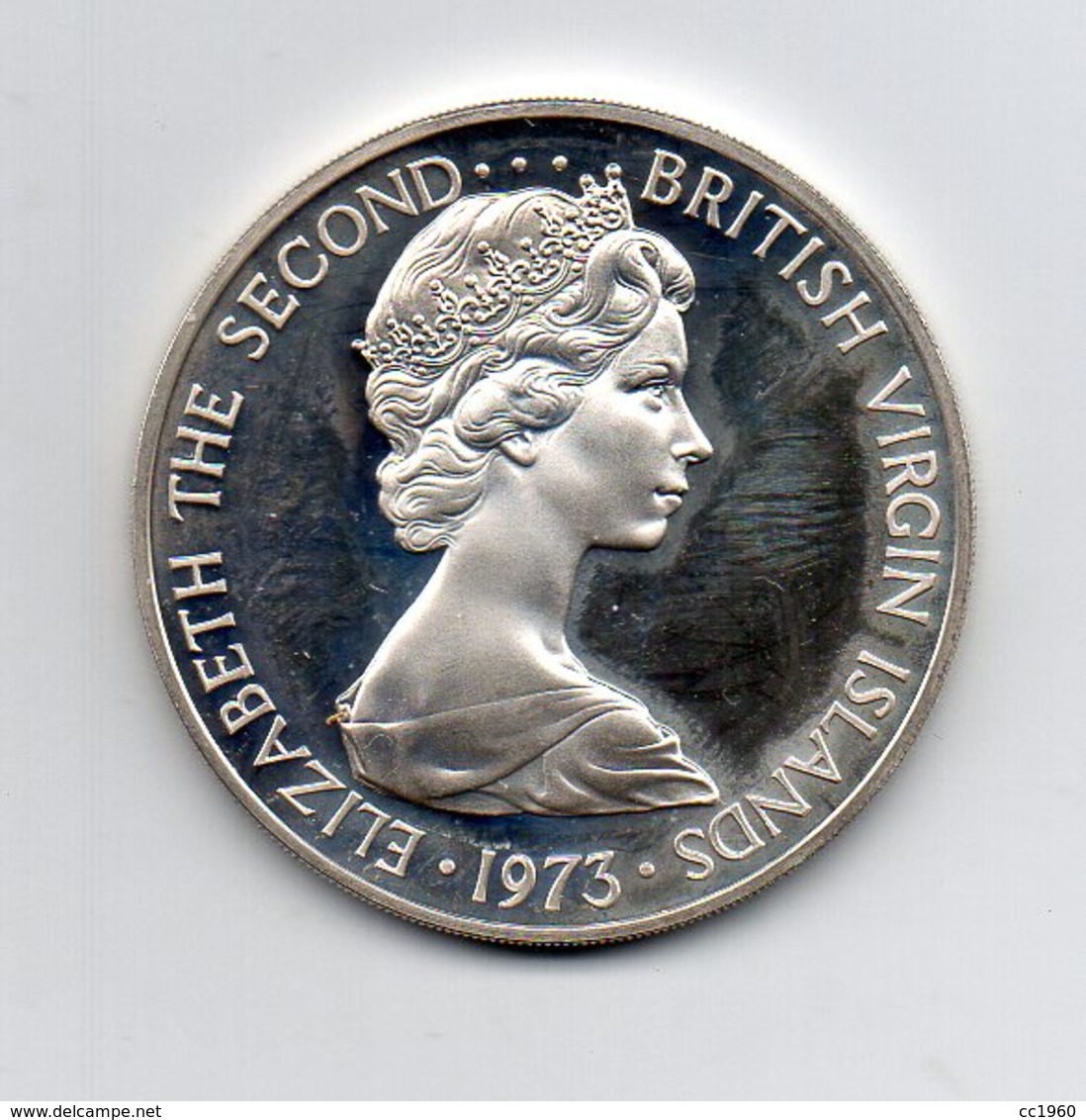 Isole Vergini Britanniche - 1973 - 1 Dollaro - Uccello Fregata - Proof - Argento - Peso 25 Grammi - (MW2393) - Isole Vergini Britanniche