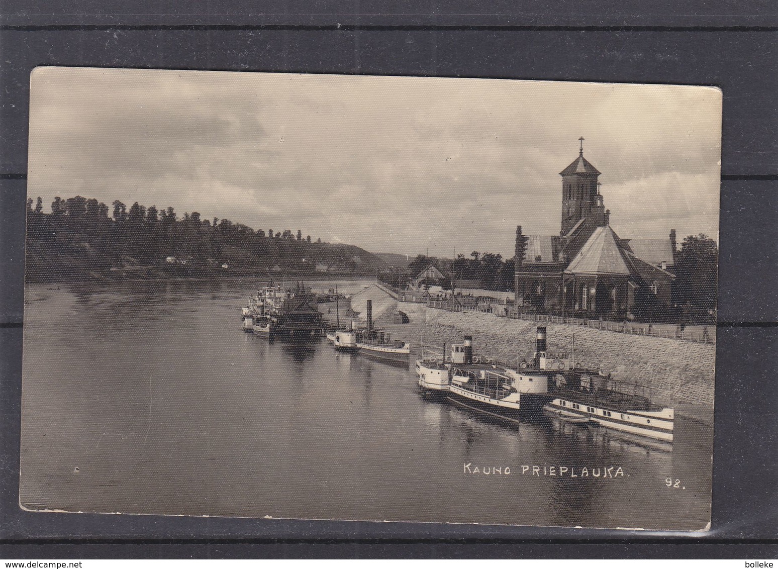 Lituanie - Carte Postale De 1938 - Oblit Kaunas - Exp Vers Berlin - Armoiries - Vue De Kauno Prieplauka - Lituanie