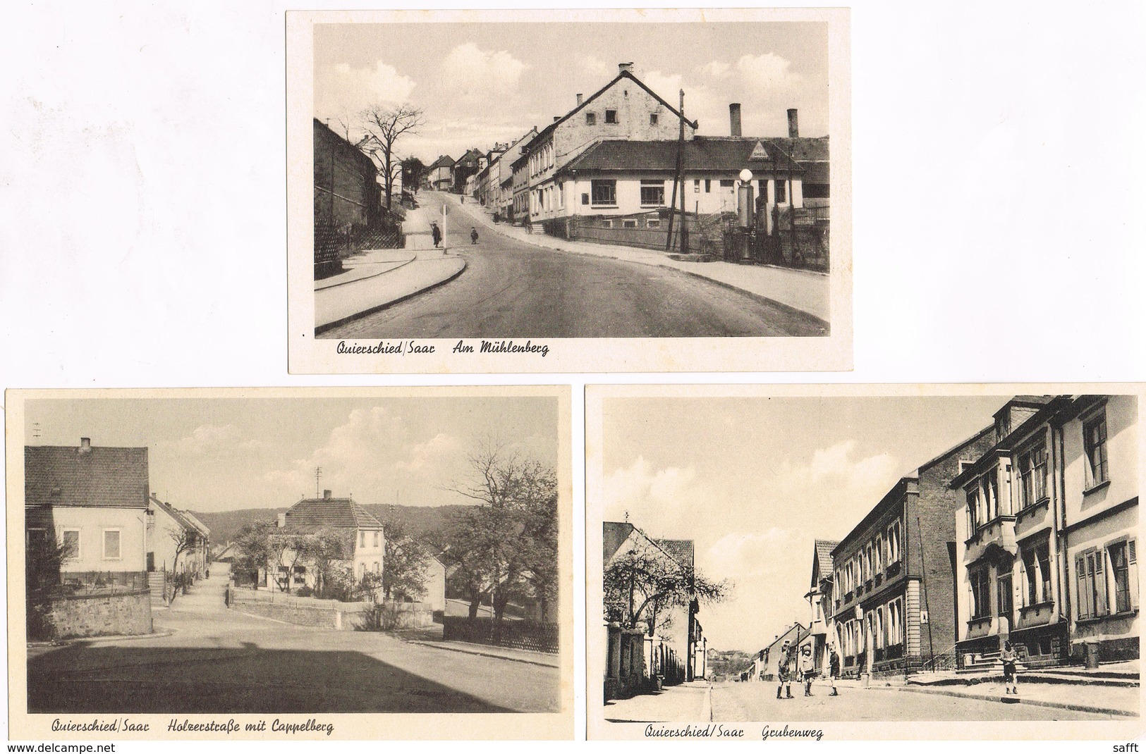 Lot 3 AK Quierschied, Am Mühlenberg, Holzerstraße Und Grubenweg Um 1940 - Autres & Non Classés