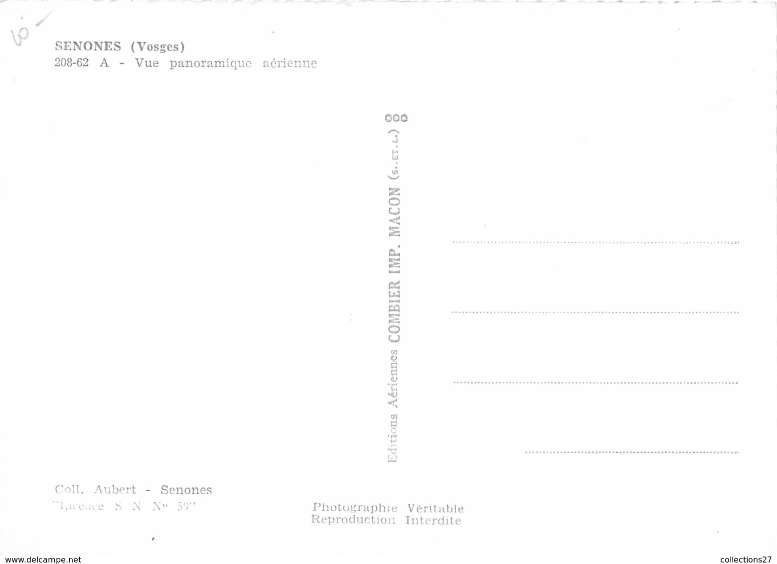 88-SENONES- VUE PANORAMIQUE AERINNE - Senones