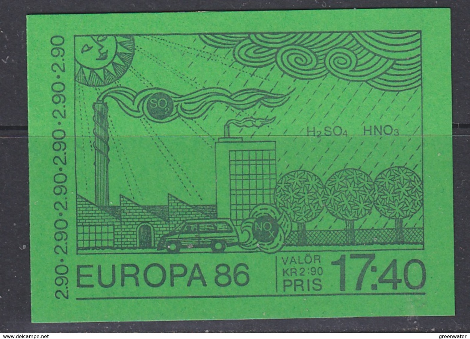 Europa Cept 1986 Sweden Booklet ** Mnh (42778A) - 1986