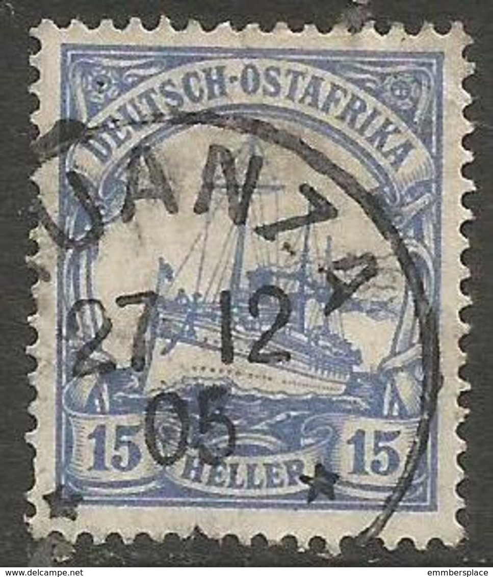 German East Africa - 1905 Kaiser's Yacht 15h Very Fine Used  Sc 25 - German East Africa