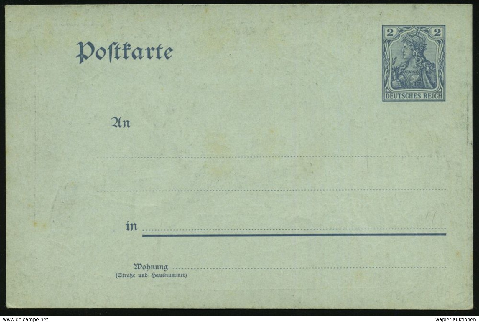 Hamburg 1902 (30.6.) PP 2 Pf. Germania, Grau: Letzte Grüsse Auf Der 2 Pf.-Postkarte = Hummer, Postbote, Weinender Merkur - Mythologie