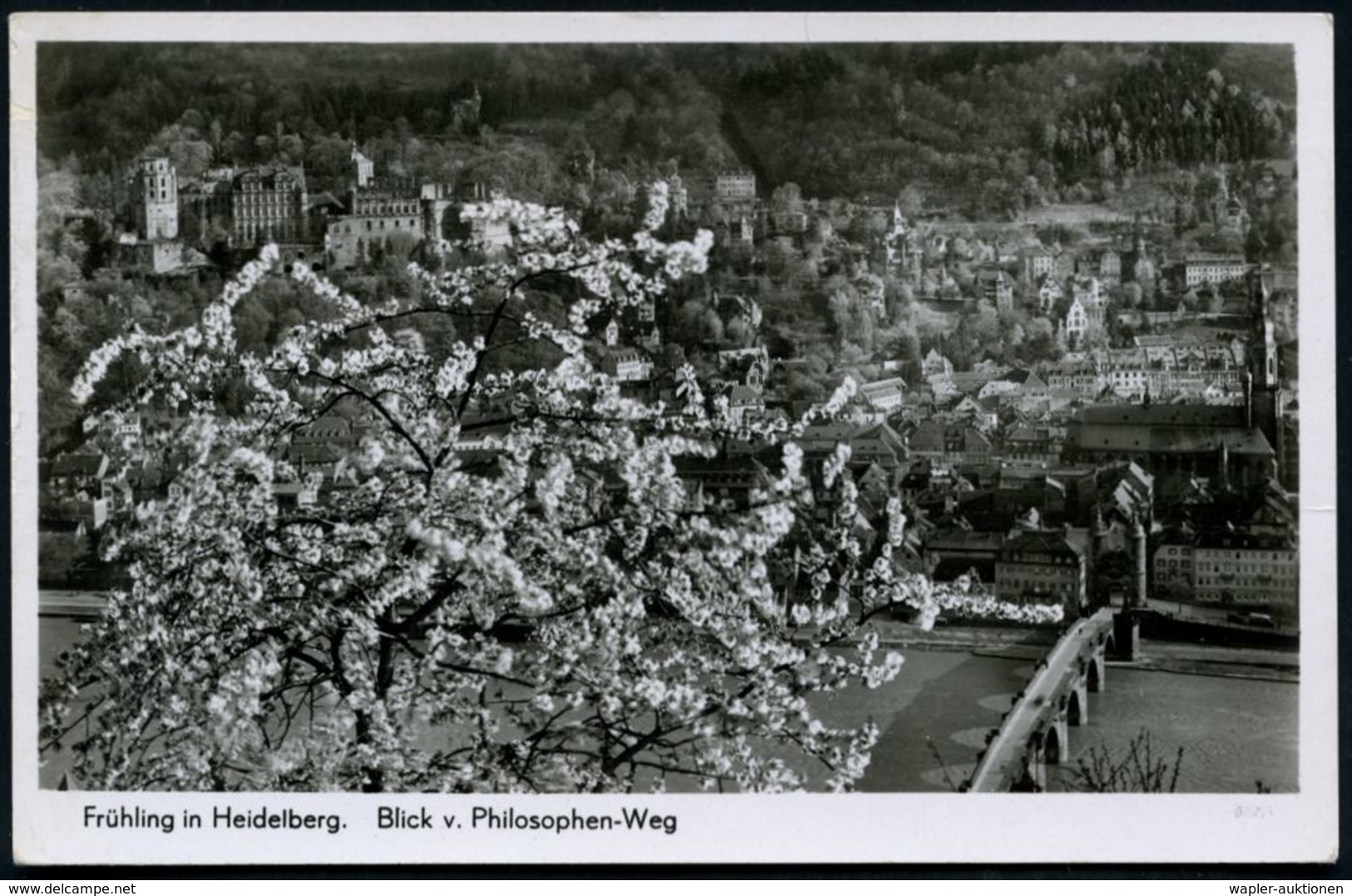 HEIDELBERG 1/ P/ Mit D.Kraftpost Durch Baden!/ Reiseland.. 1939 (16.4.) MWSt = Omnibus (u. Bauernhaus) Auf S/w.-Bedarfs- - Coches