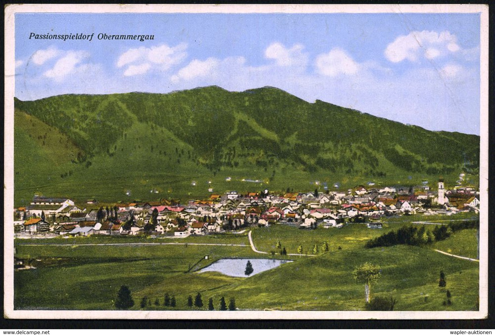 OBERAMMERGAU/ ***/ PASSIONSSPIELE/ ...1930/ OBERAMMERGAU 1930 MWSt = Kreuz U. Schweißtuch , Klar Gest. Bedarfs-Ausl.-Ak. - Christendom