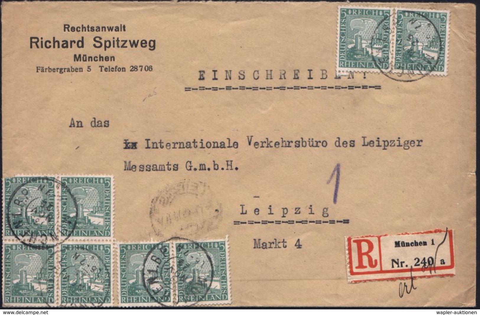 DEUTSCHES REICH 1925 (13.11.) 5 Pf. "1000-Jahrfeier Rheinld." , Reine MeF: 4er-Bl. + Einzelstück (1x Kl.Zahnf.) Sauber G - Andere & Zonder Classificatie