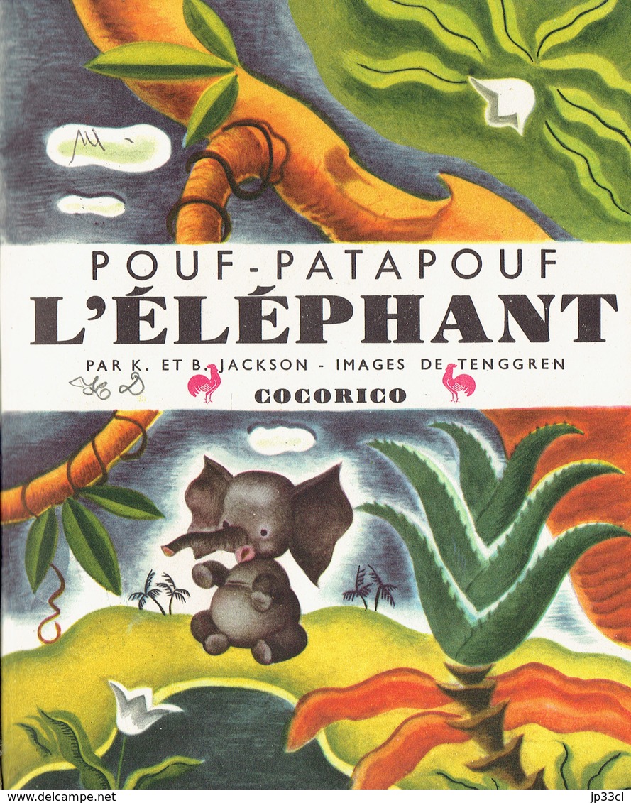 Pouf - Patapouf L'Éléphant, Par K. Et B. Jackson, Images De Tenggren (Petit Livre D'Or, 28 Pages, 1949) - Autres & Non Classés