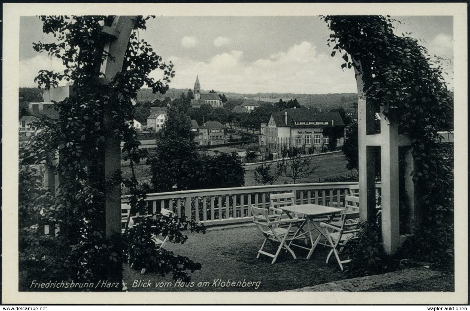 FRIEDRICHSBRUNN/ über/ GERNRODE/ (HARZ)/ ..Heilklima-Kurort 1939 (15.8.) Seltener HWSt = Kopfbild Friedrichs Des Großen  - Andere & Zonder Classificatie