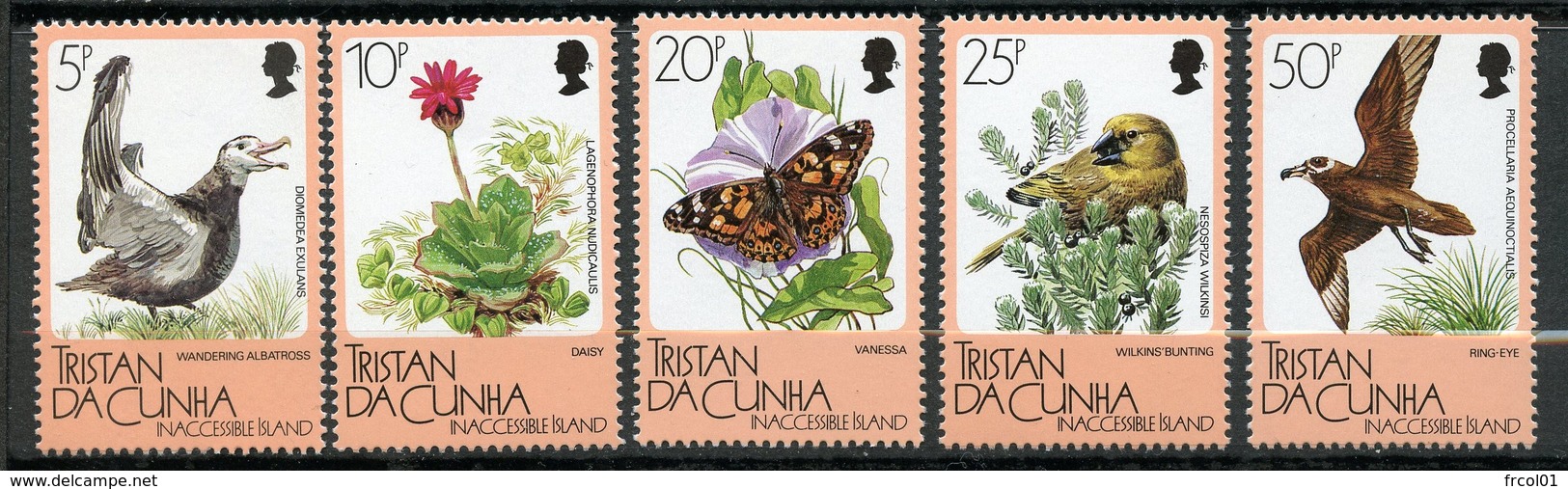 Tristan Da Cunha, Yvert 394/398, Scott 399/402, MNH - Tristan Da Cunha