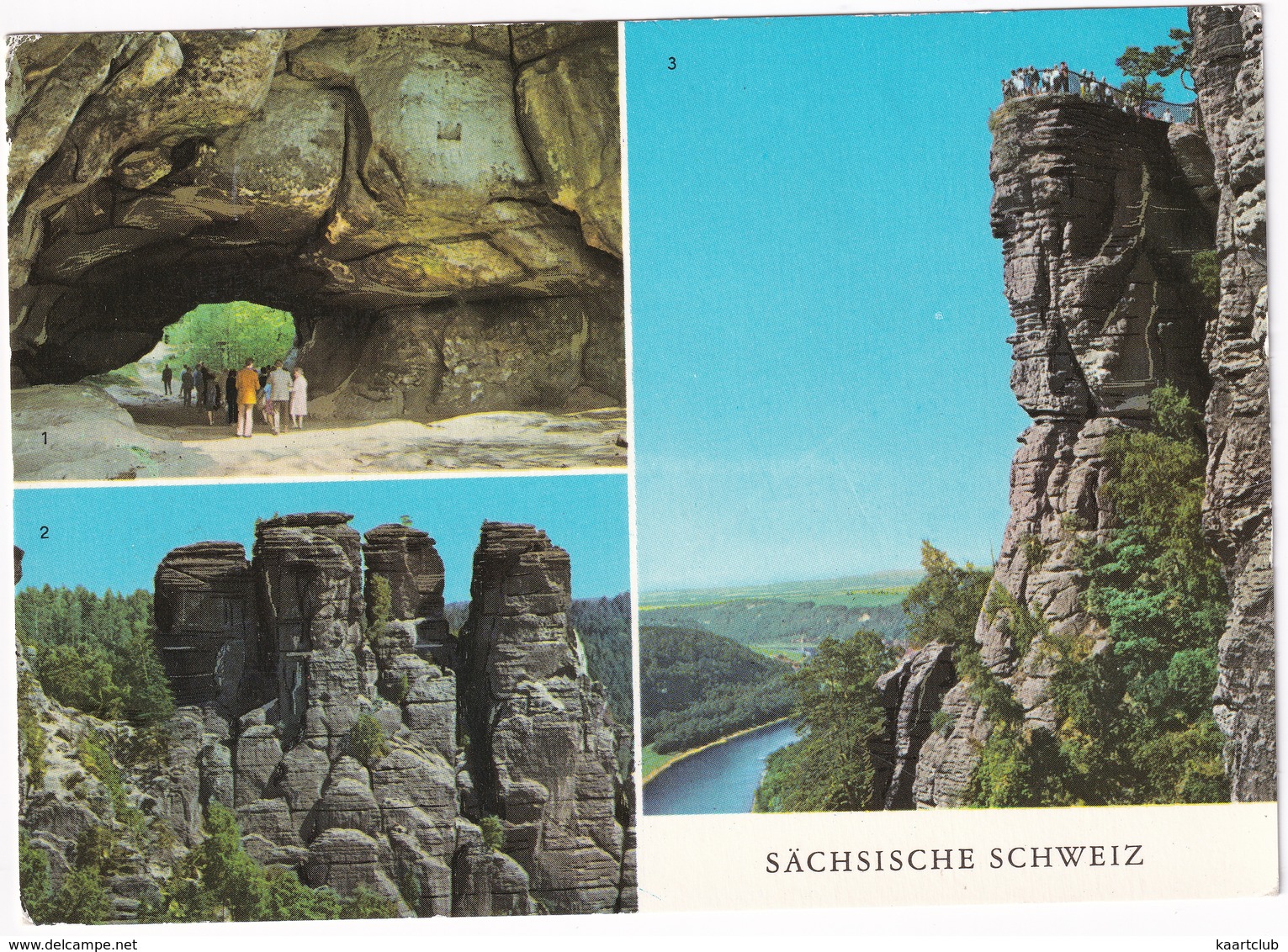 Sächsische Schweiz - Kuhstall, Kleine Gans, Basteiaussicht - (DDR) - Bad Schandau