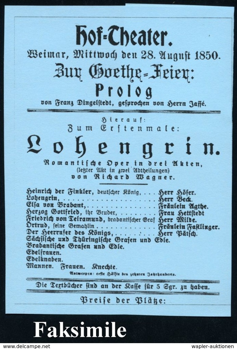 WEIMAR/ *a 1891 (19.6.) 1K-Gitter + Grüner Avers-Zettel: Frei Lt. Avers. Nr. 15./Gr. St.-Dep. D. Gr. H. U. D. Cult. = Ku - Altri & Non Classificati