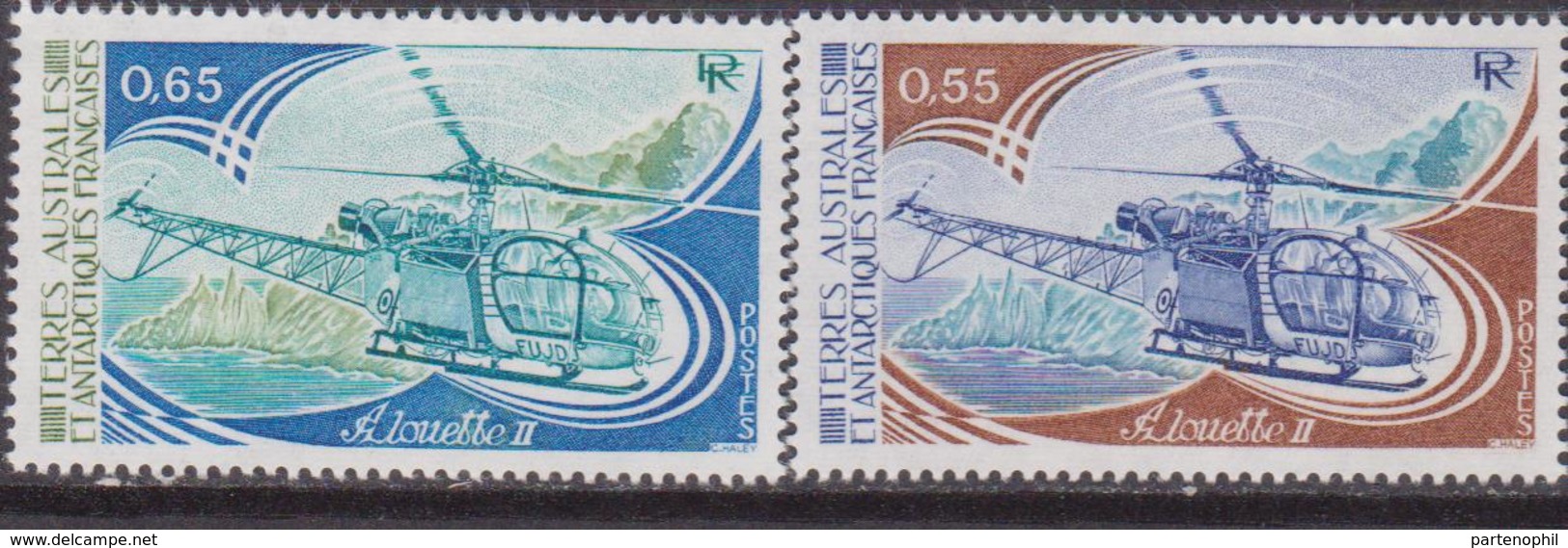 TAAF Terre Australes Antarctiques Françaises: 1981 Hélicoptères Set MNH - Oblitérés