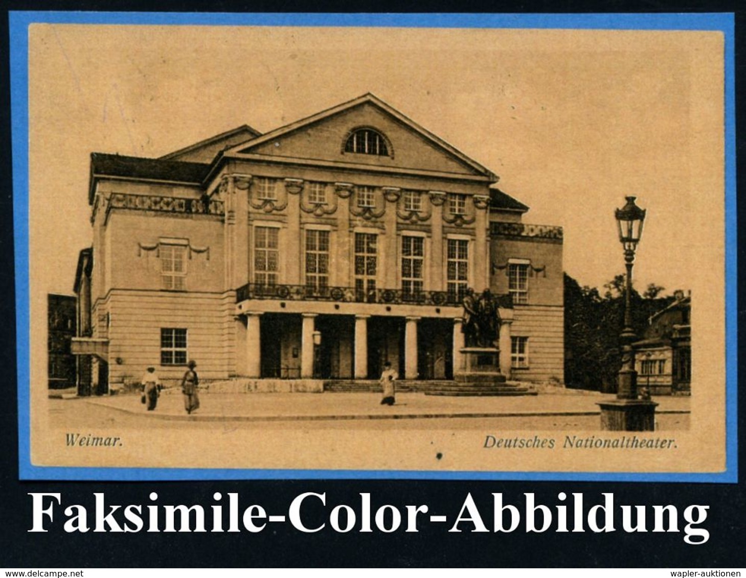 WEIMAR/ D/ NATIONAL=/ VERSAMMLUNG 1919 (10.3.) SSt = Hauspostamt Parlament , Klar Gest. Bedarfs-Ak. (die Altenburg) + Fa - Andere & Zonder Classificatie