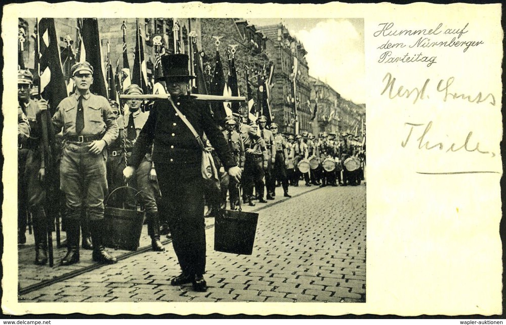 ERLANGEN/ AO/ IV.Reichstagung Der Auslandsdeutschen 1936 (5.9.) SSt Auf S/w.-Foto-Ak.: SA-Aufmarsch Nürnberg An Auslands - Autres & Non Classés