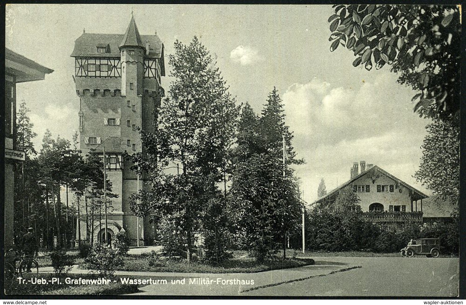 Grafenwöhr-Truppenübungsplatz 1937 3 Verschiedene S/w.-Foto-Ak.: Truppenlager (gest. GRAFENWÖHR), Mannschaftsbaracke U.  - Andere & Zonder Classificatie