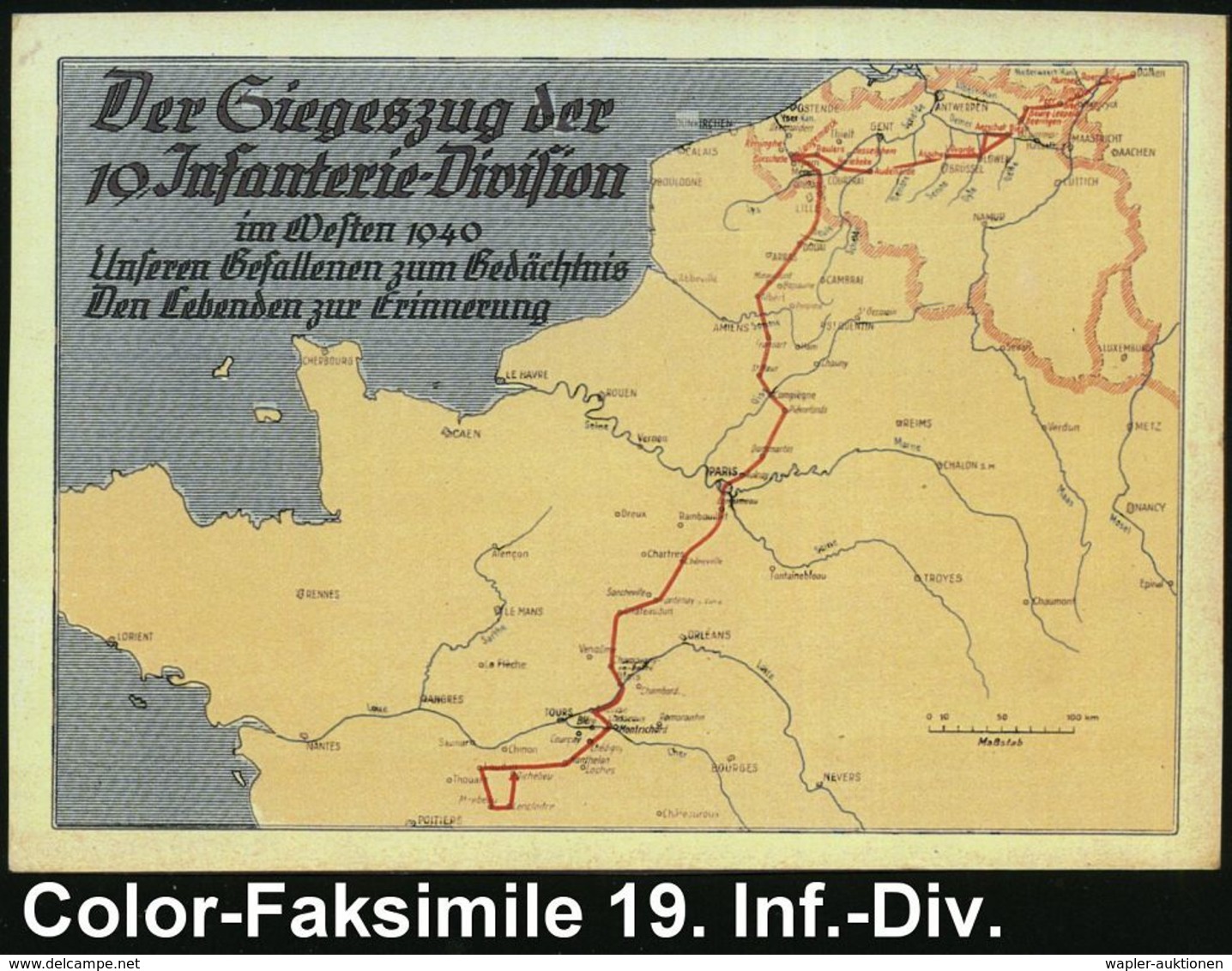 HANNOVER-KIRCHRODE/ B 1940 (#15.5.#) 2K-Steg Auf Feldpost-Vordr.-Kt. An Fp.-Nr. 15 411 = Inf. Rgt. 74, 19. Inf. Div., We - Seconda Guerra Mondiale