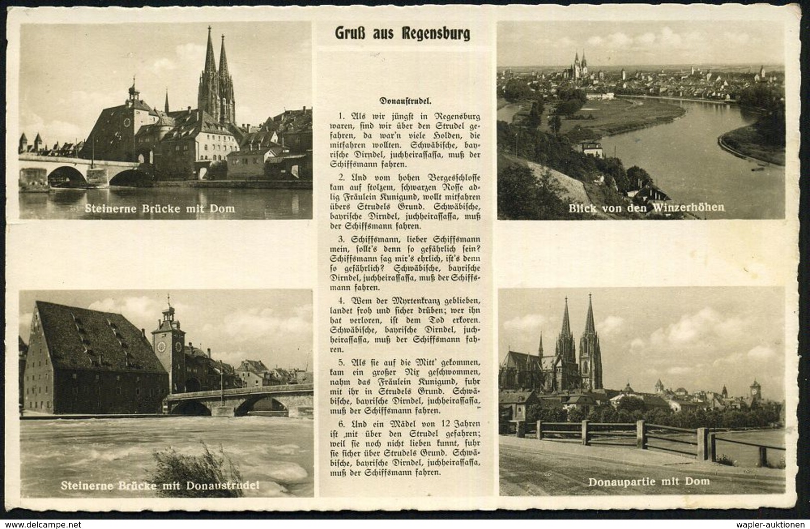 Regensburg 1941/42 Stummer 2K = Tarnstempel Auf EF 6 Pf. + Viol. 1K-HdN: Res. Flakabt.-Stab Z.(ur) B.(esonderen) V.(erwe - WO2