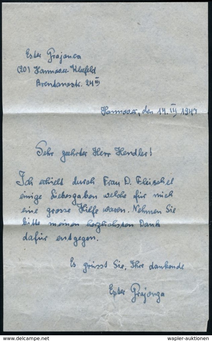 GROSSBRITANNIEN /  BI-ZONE 1947 (16.3.) Feldpost-2K: FIELD POST OFFICE/ 4 2 4 + Rs. Hs. Abs.: ".. 26 T.C.V., B A O R" =  - Seconda Guerra Mondiale