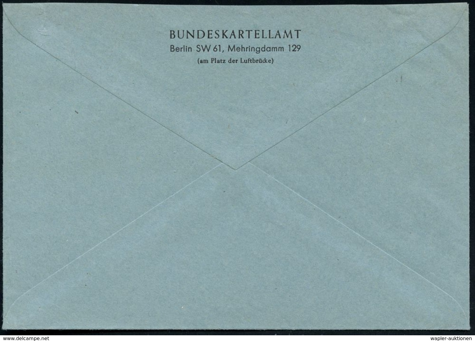 1 BERLIN 61/ Bundeskartellamt 1964 (29.1.) AFS + Viol. Abs.-3L: Bundeskartellamt.. ,(rs. Abs.-Vordr.) Fern-Dienstbf. - G - Altri & Non Classificati