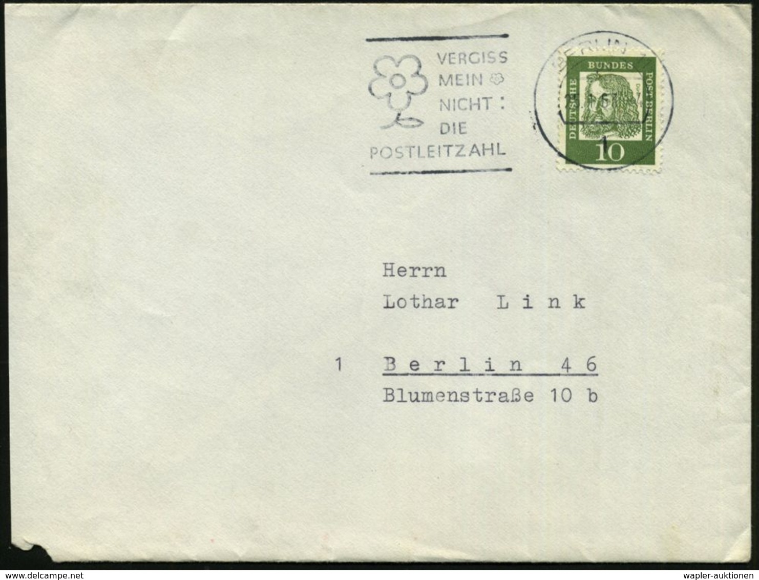 1 Berlin-Schöneberg 1963 (25.1.) Dienst-Bf. (rs.): WILLY BRANDT/ BERLIN-SCHÖNEBERG/ RUDOLPH-WILDE-PLATZ - RATHAUS (links - Otros & Sin Clasificación