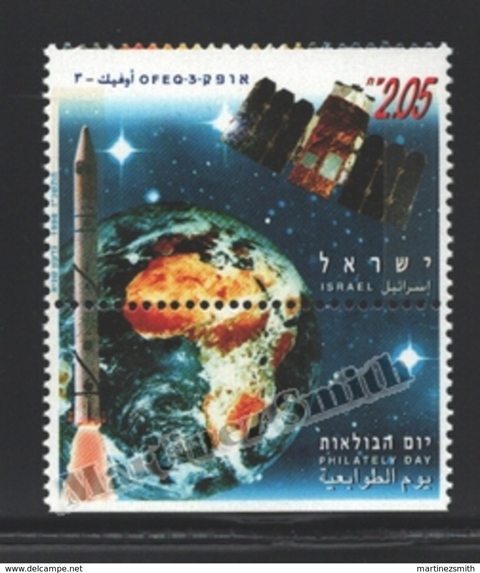 Israel 1996 Yv. 1344, Philately Day, Space Research In Israel – Tab - MNH - Nuevos (con Tab)