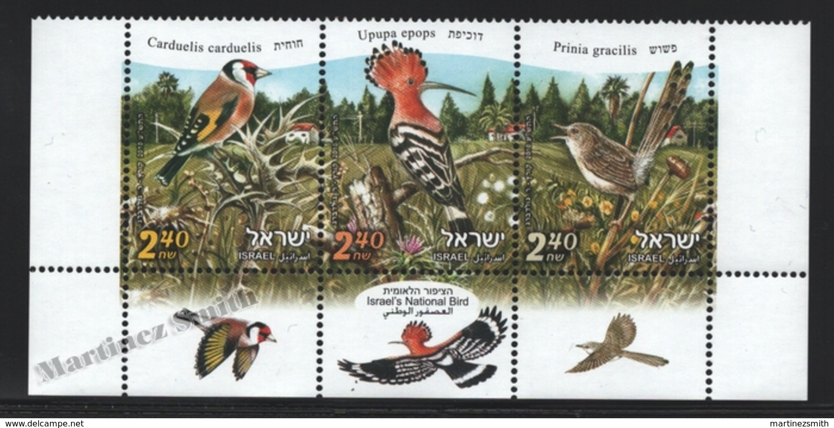 Israel 2010  Yv. 2013-15, Fauna, Birds Of Israel – Tab - MNH - Nuevos (con Tab)