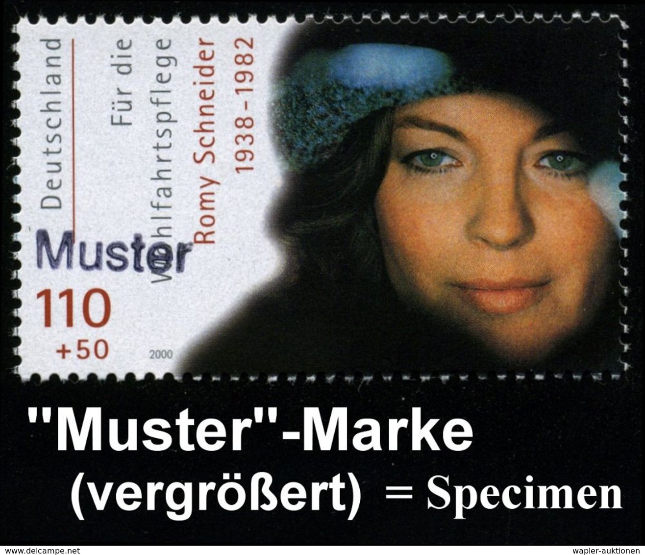 B.R.D. 2000 (Okt.) Wofa, Kompl. Satz Filmschauspieler Alle Mit Amtl. Handstempel  "M U S T E R" = L. Palmer, C. Jürgens, - Cinema