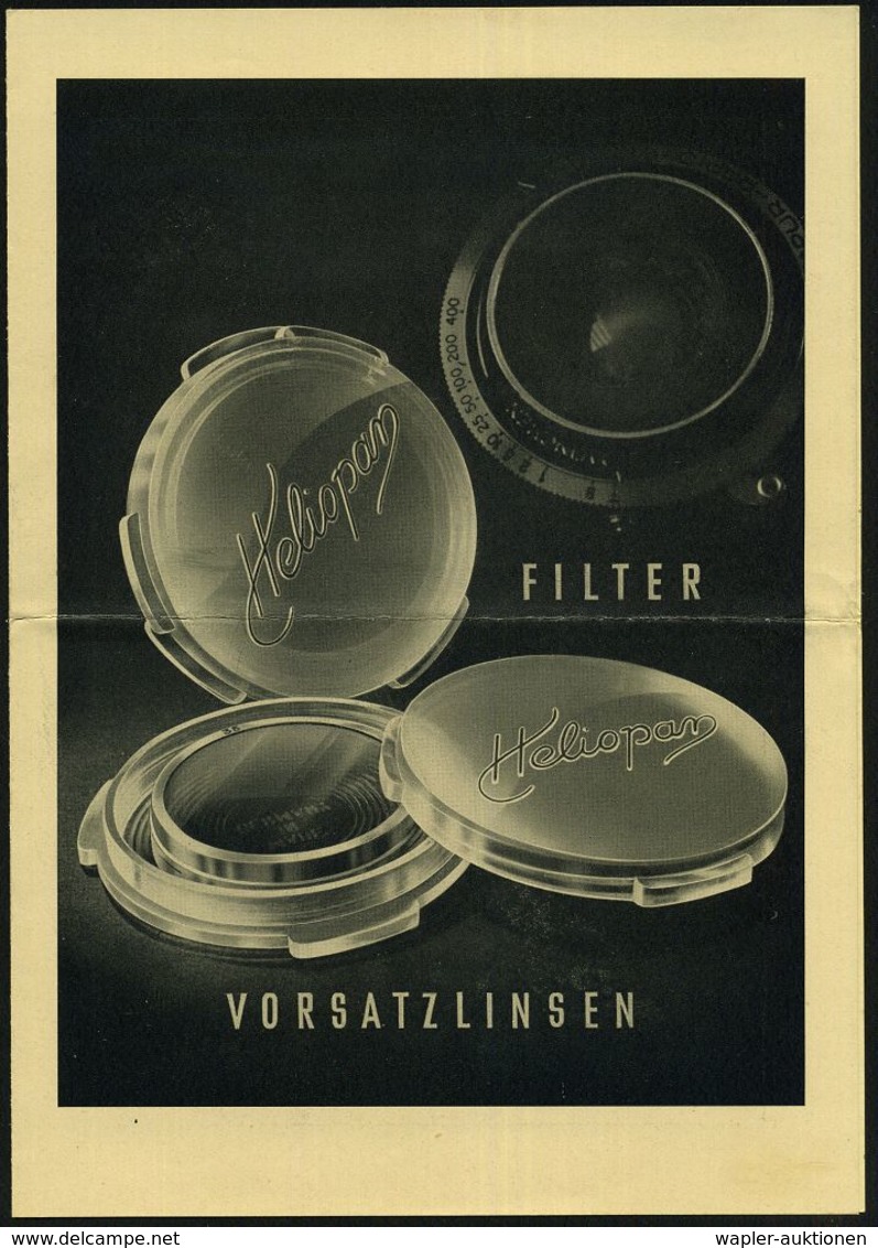 München 1930/50 Papier-Reklame-Tüte Fa. Photo Häring Mit Leica-Kamera (für Entwickelte Fotos) + Reklame-Prospekt Fa. Mar - Fotografie