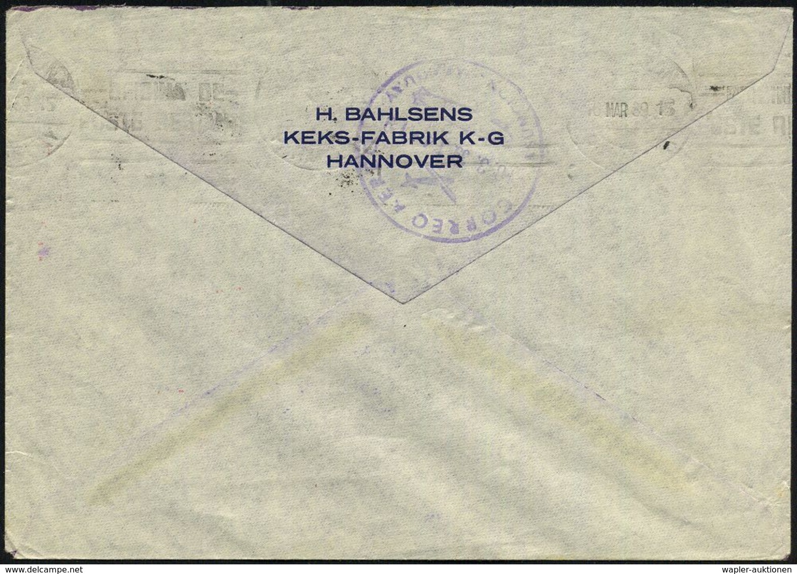 HANNOVER/ 1/ LEIBNITZ-/ KEKS/ 30 JAHRE/ TET PACKUNG/ H.BAHLSEN.. 1939 (9.3.) AFS 175 Pf. (Keks-Packung) Im Wertrahmen Te - Autres (Air)