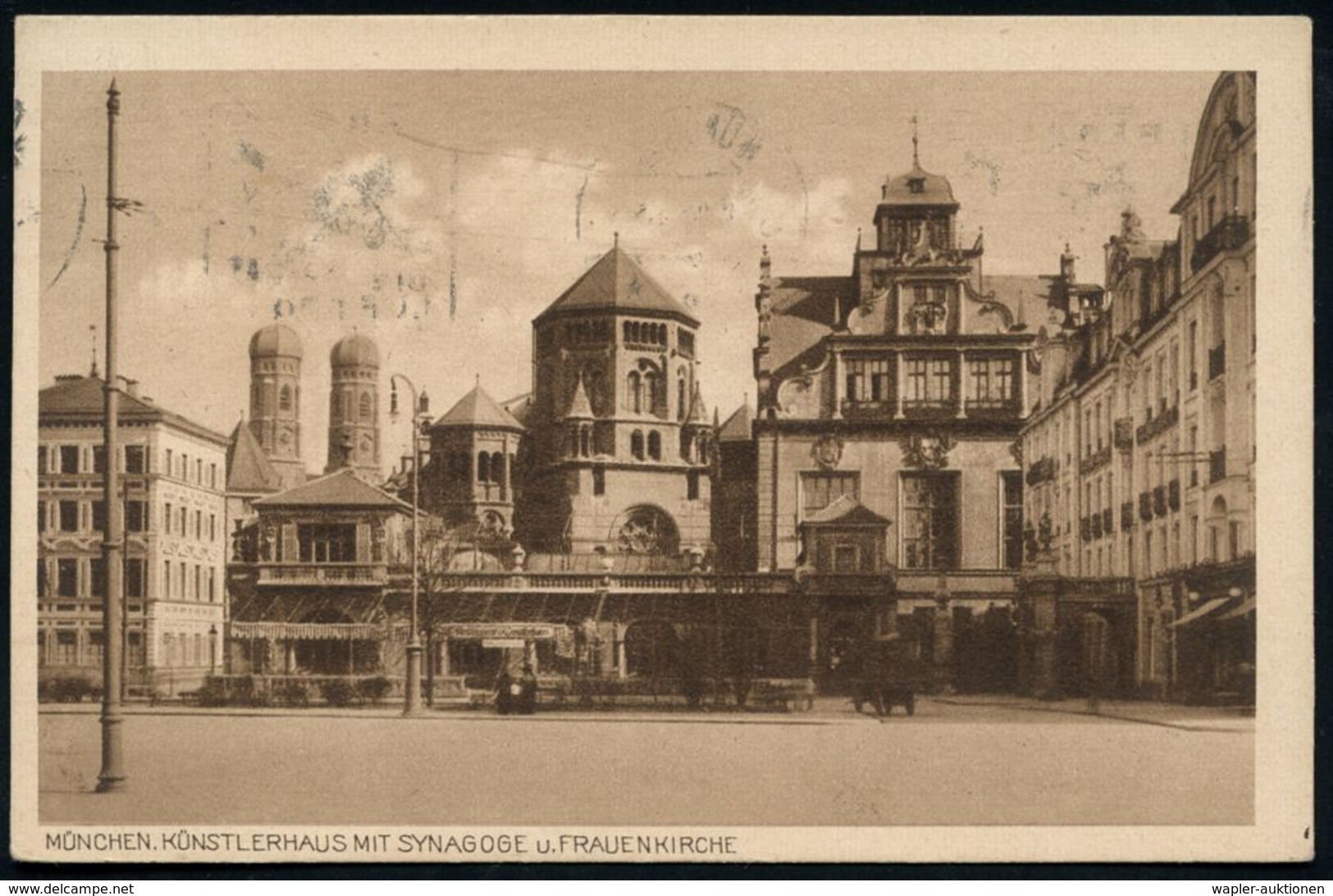 MÜNCHEN/ *2*/ BENUTZE/ DIE/ LUFTPOST 1926 (6.5.) BdMWSt = Junkers "F 13" Klar Auf Monochrome Fern-Ak.: Künstlerhaus Mit  - Aerei