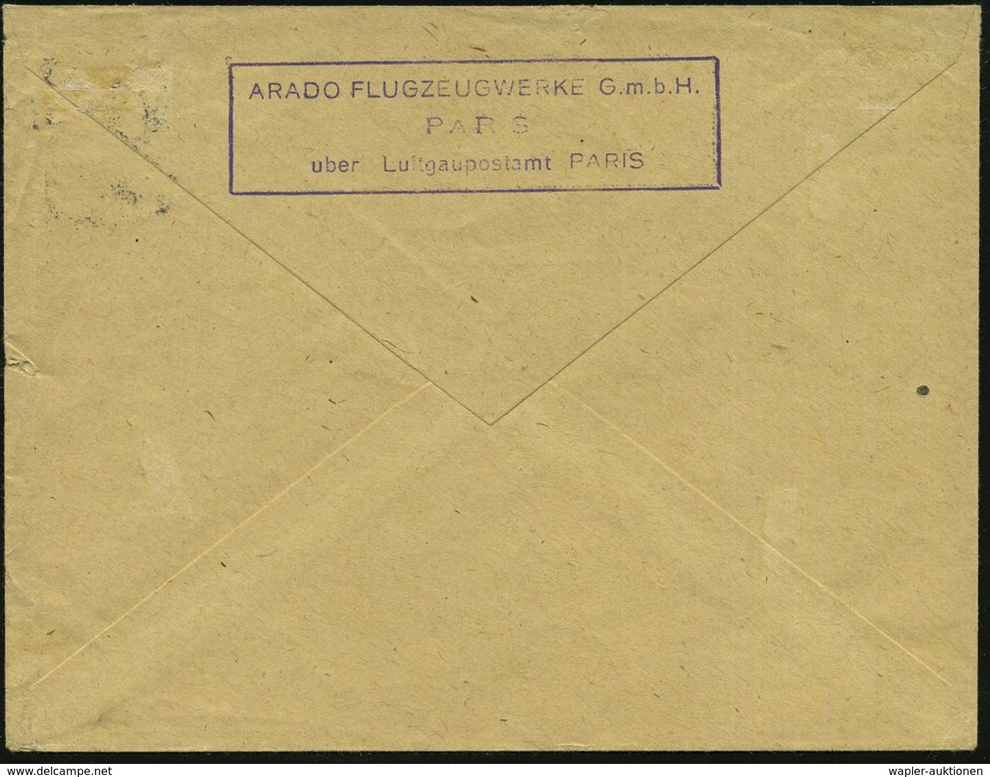 DT.BES.FRANKREICH 1943 (19.11.) 1K: FELDPOST/d/--- Auf EF 12 Pf. Hitler + Viol. Ra.: Durch Deutsche Feldpost + Roter OKW - Flugzeuge