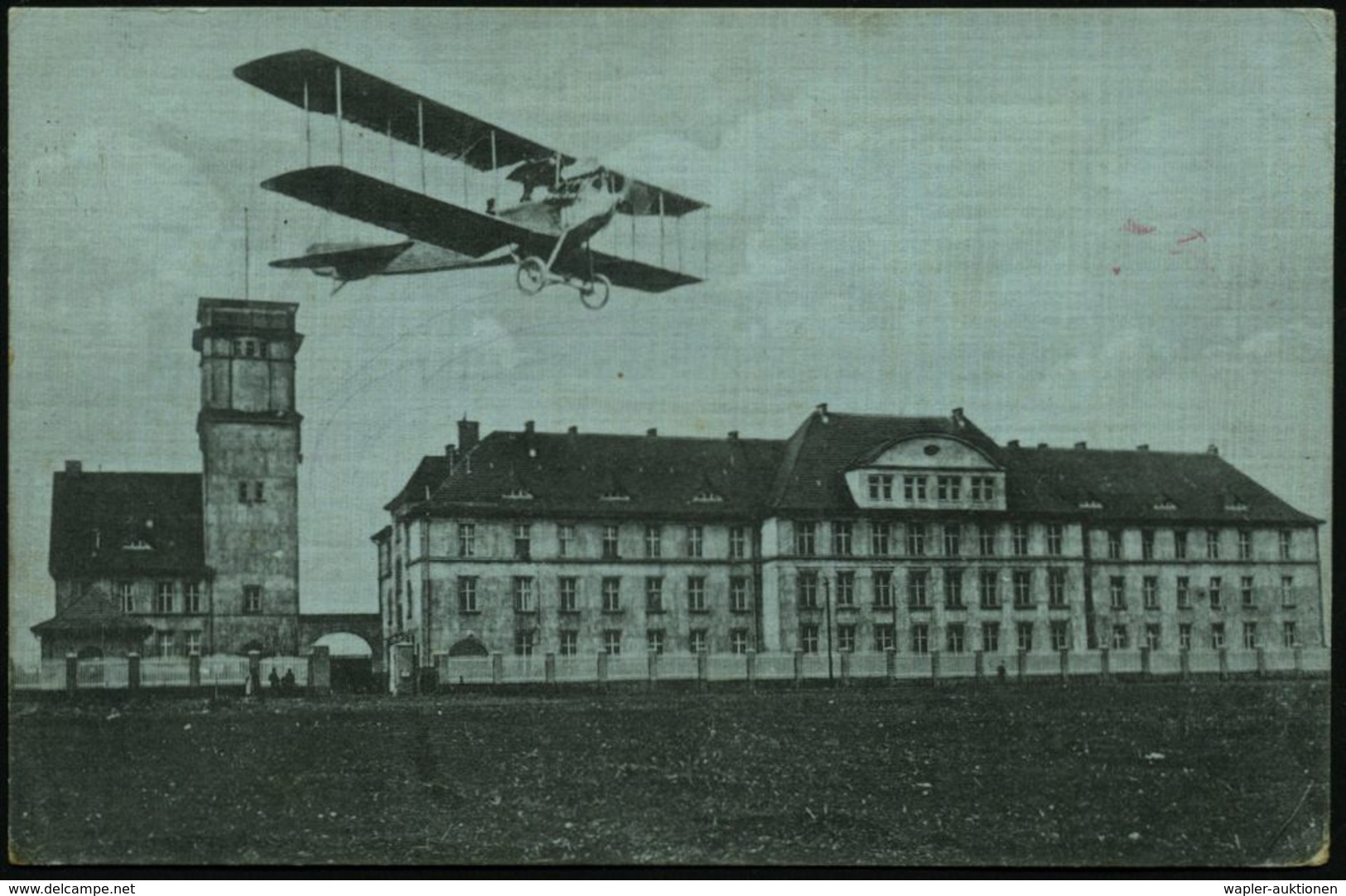 POSEN W./ *3h 1915 (14.3.) 1K-Brücke (unten Nicht Ganz Voll) + Viol. 1K-HdN: FLIEGER-ERSATZ-ABTEILUNG Nr. 4 (Nr.1205, Pr - Vliegtuigen