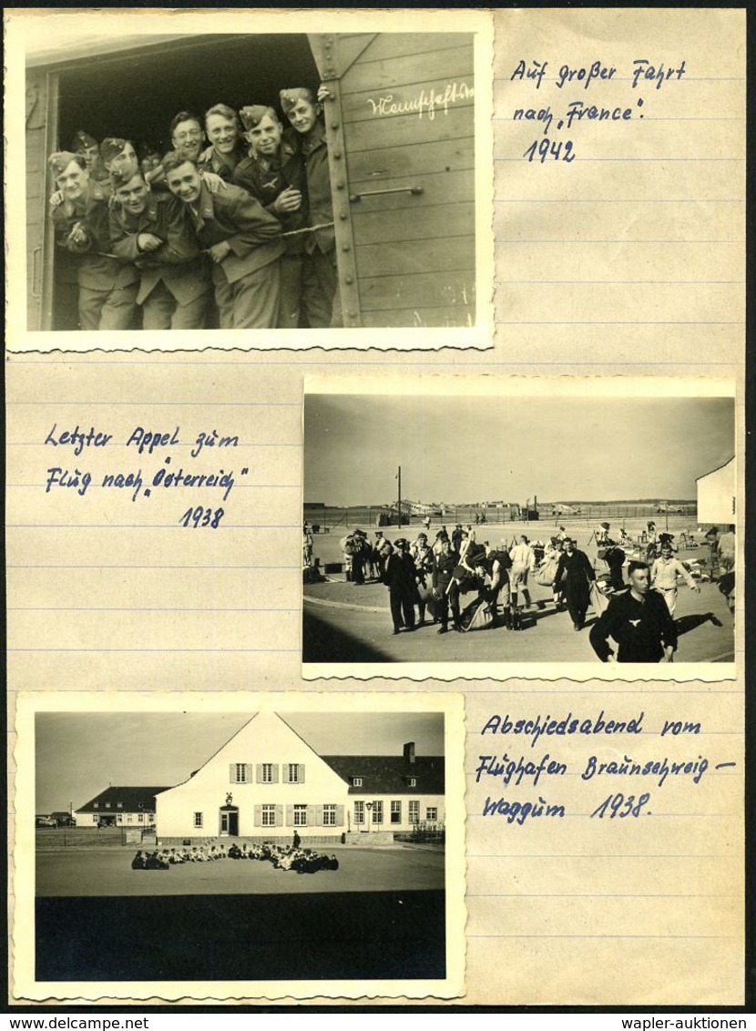 Braunschweig 1937/42 Kleine Dokumentation Von 6 Orig. S/w.-Fotos Fliegerhorst Braunschweig, Dabei 2x MG.-Übungs-stand, A - Vliegtuigen