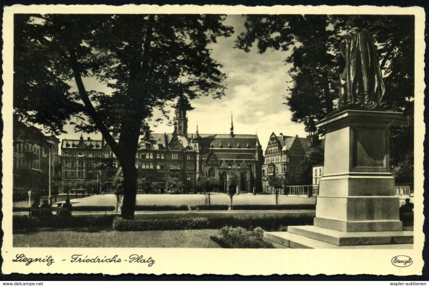 LIEGNITZ/ II/ 5/ Vergiss Nicht Strasse/ U.Hausnummer.. 1941 (6.2.) MWSt + Bl. 1K-HdN: Luftgaukommando IV Flug-meldediens - Airplanes