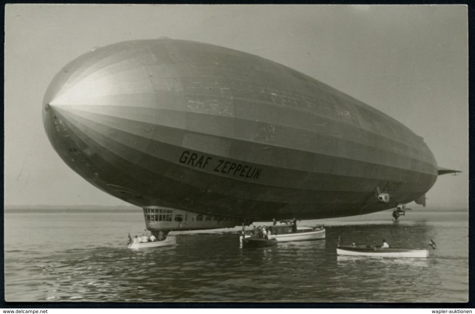 FRIEDRICHSHAFEN/ *(Bodensee)b 1931 (15.8.) 1K-rücke + Roter Oval-HdN: Zur Erinnerung/an Die Besichtigung Des Luft-/schif - Zeppelins