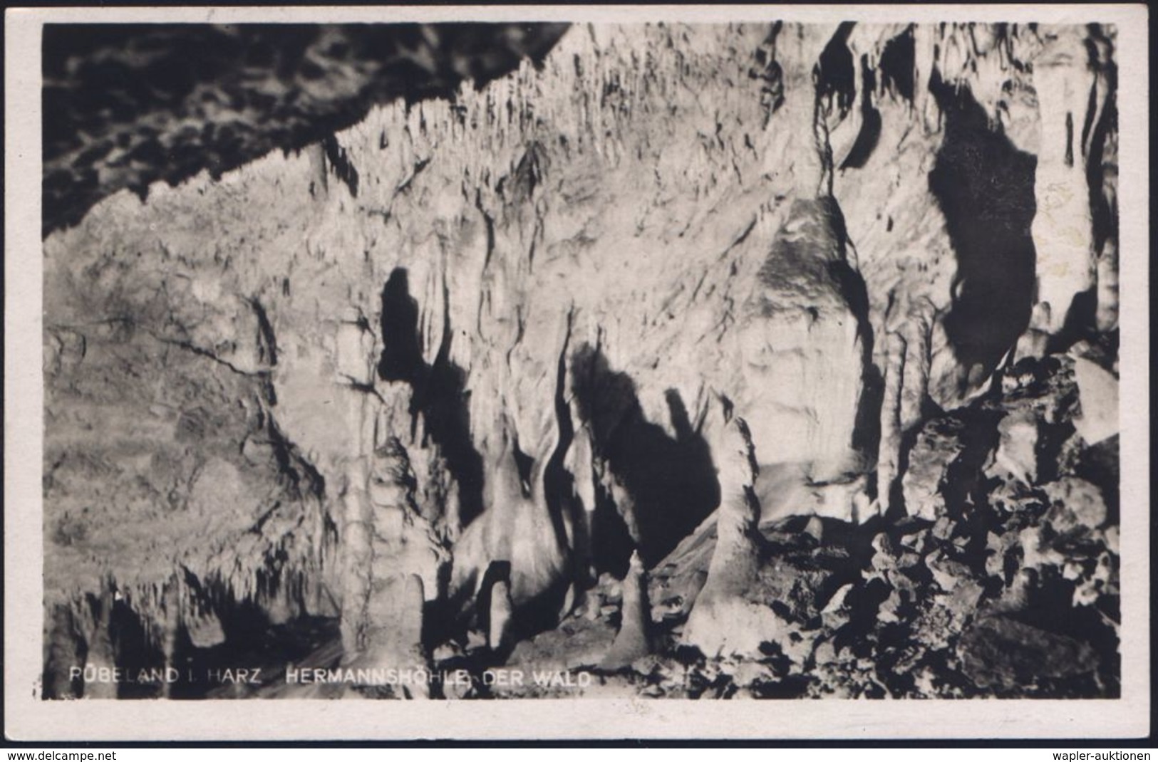 RÜBELAND/ (HARZ)/ Besucht Die Rübeländer/ Tropfsteinhöhlen 1930 (18.8.) HWSt Klar Auf S/w.-Foto-Ak.: Hermann-Höhle, Beda - Altri & Non Classificati