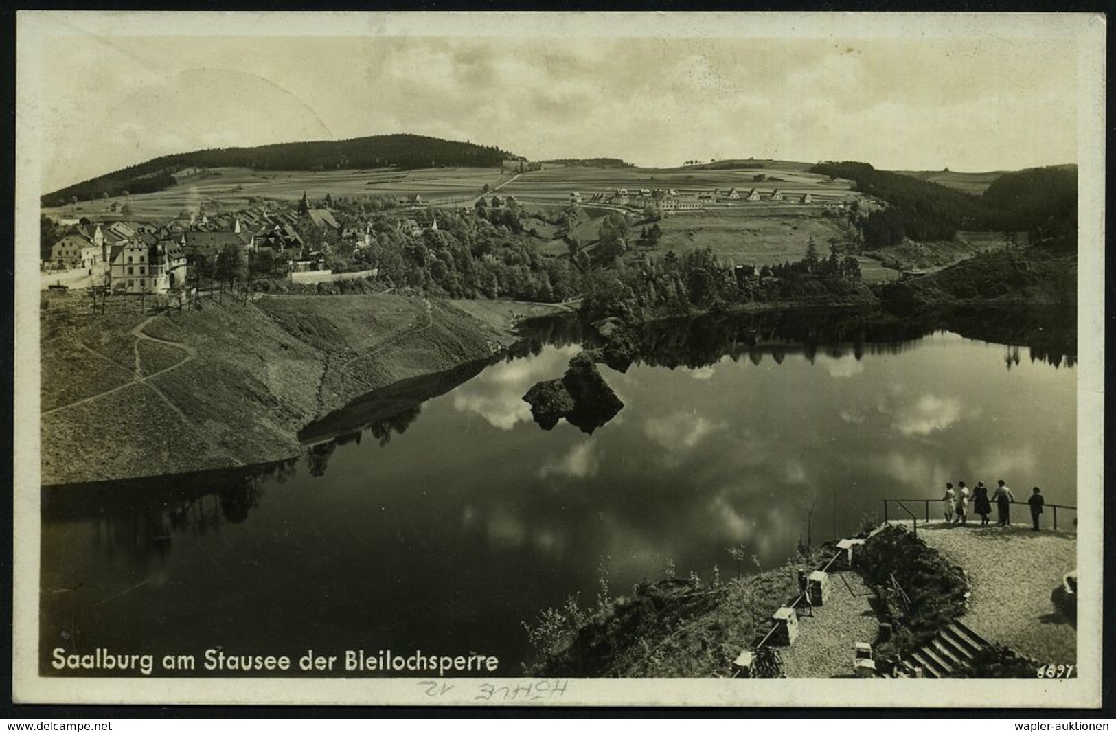 SYRAU (VOGTL)/ TROPFSTEIN U. SEENHÖHLE 1932 (26.6.) HWSt = Tropfsteinhöhle , Klar Gest. S/w.-Foto-Ak: Bleilochsperre (St - Sonstige & Ohne Zuordnung